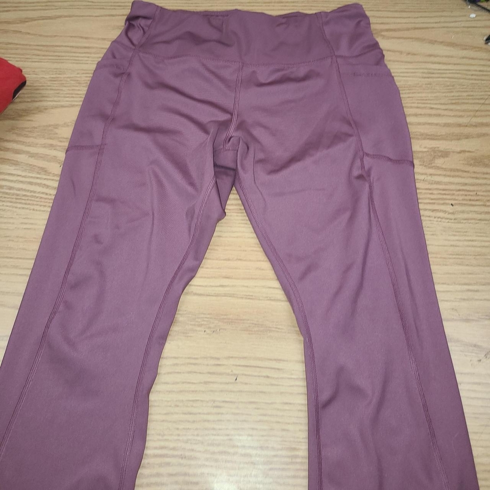 Purple High-Waisted Leggings